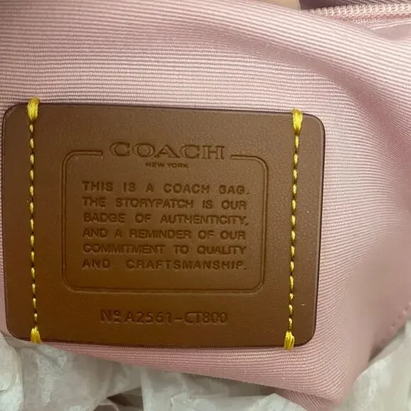Coach CT800 City In Signature Canvas Powder Pink Bucket Bag - Picture 11 of 15